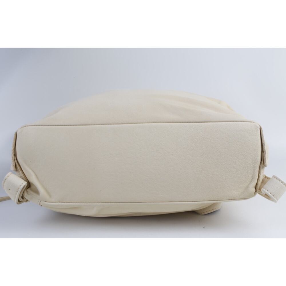 Hobo International Cream Leather Shoulder Bag Large Slouchy Tote Pocket Backpack - Picture 2 of 16